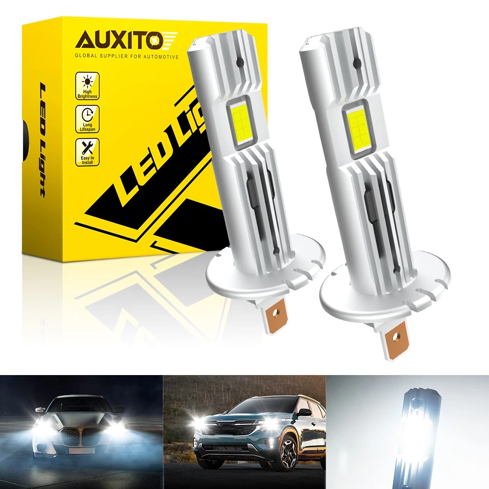 AUXITO H1 LED Headlight Kit Bulbs High Low Beam Super White 40000LM Combo USEOA