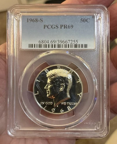 1968-S Kennedy Proof Half Dollar - PCGS PR69 - Nice!