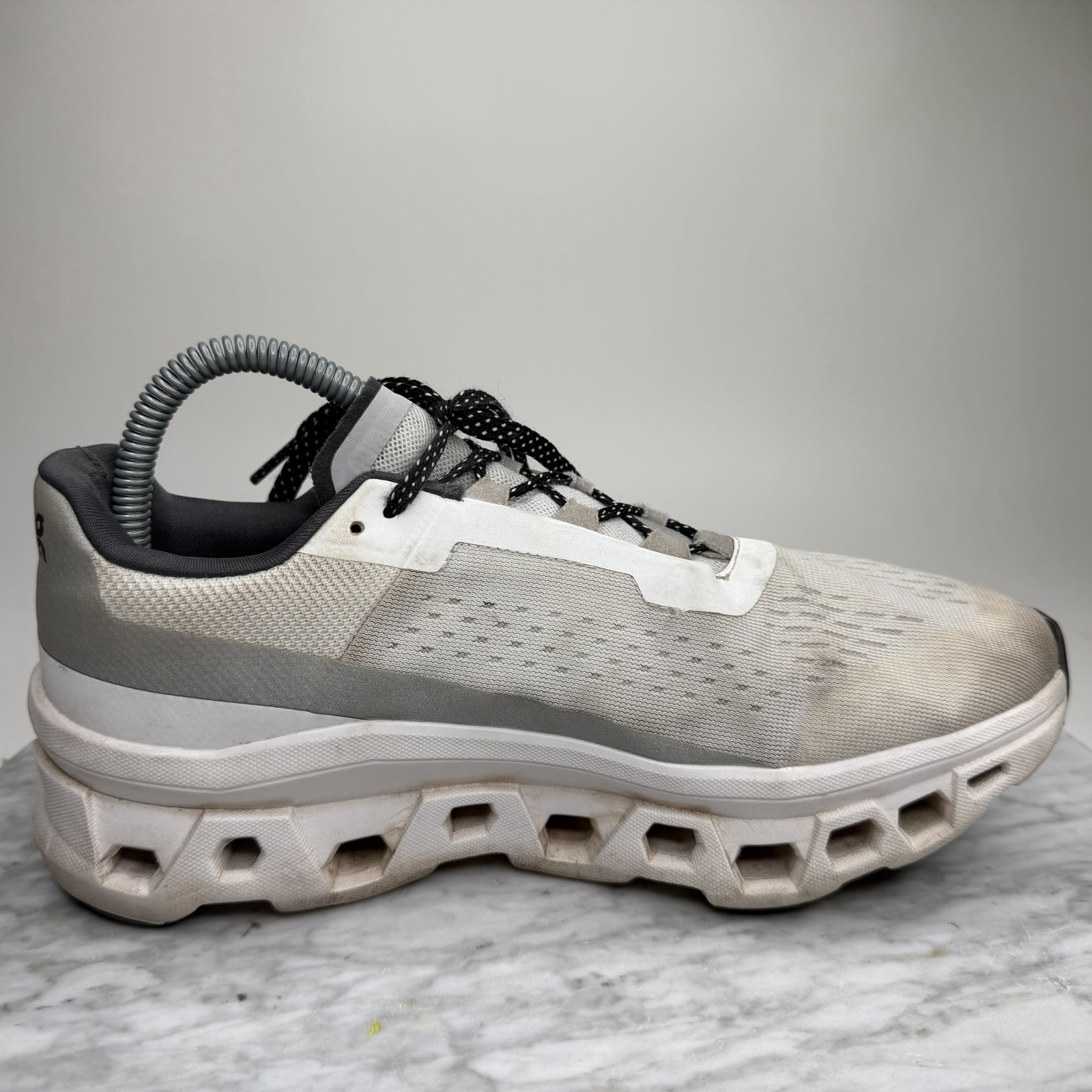 On Cloud Cloudmonster All White Running Comfort S… - image 8