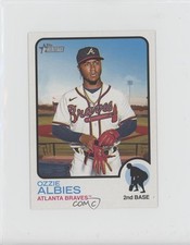 2022 Topps Heritage High Number 1973 Topps Oversized Ozzie Albies #OB-OA 2f9