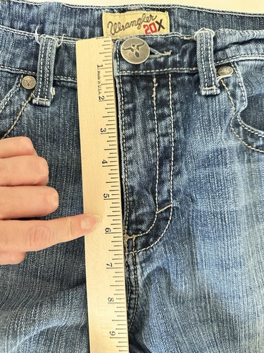 Wrangler 20X Jeans Mens 34x34-No Size Tag Available- Med Wash Straight Leg #0755 - Picture 14 of 16