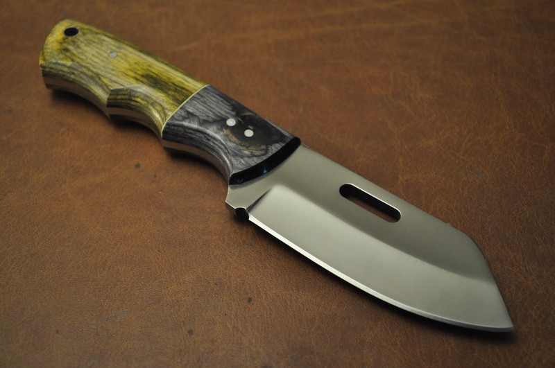 Custom Handmade J2(420) Steel With Pakka Wood Handle With Sheath 158 (5)