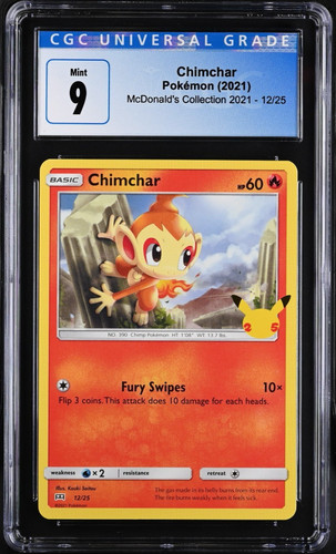 Chimchar - 12/25 McDonald's Collection 2021 - Pokémon TCG - CGC 9 Mint