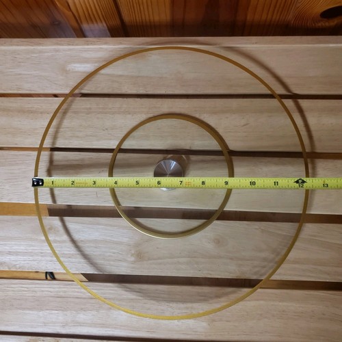 Klarglas Lazy Susan - 12,5" Servierer - drehbare Glasplatte Gewürz Tablett - Bild 3 von 4