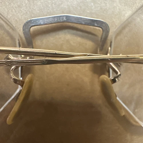 Vintage Glasses Spectacles Welflex Gold Complete W/ Orig. Hard Case Bechtold S D - Picture 9 of 18