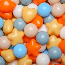 Ball Pit Balls Big Star Heart Shapes for Toddlers Kids, BPA Free, for Soft Play,