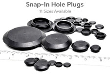 Auto Body Snap-in Hole Plugs Choose Size Pe Flush Panel Covers Firewall Mro