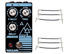Death By Audio Micro Dream Delay + 2x Gator Patch Cable 3 Pack