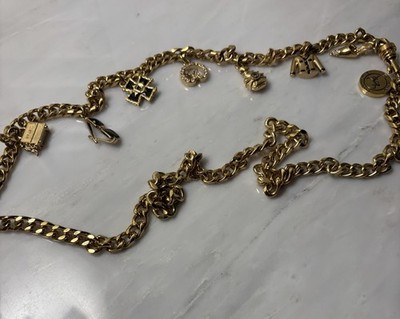 Vintage St. John Gold Chain Belt Vintage St John Triple-Strand Enamel Logo Chain Belt II – Recess main image 4