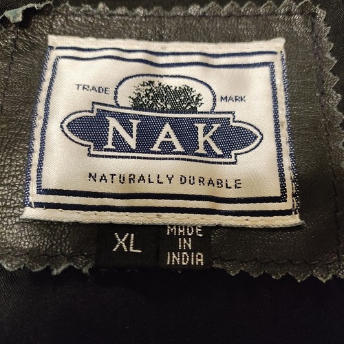 Men's Leather Dress Vest Size XL By NAK - Picture 4 of 8