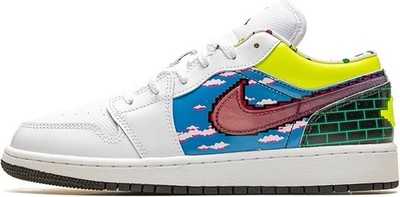 NEW Nike Air Jordan 1 Low 'Old School Gaming' (DM8969-114) Size 7Y/ 8.5 Women s