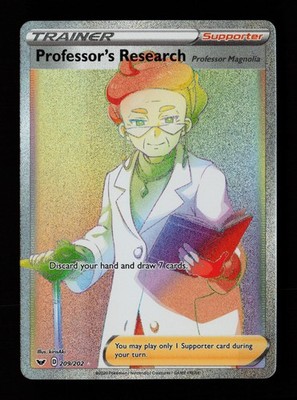 Professor's Research (Professor Magnolia) 209/202 Sword & Shield Pokemon Cards