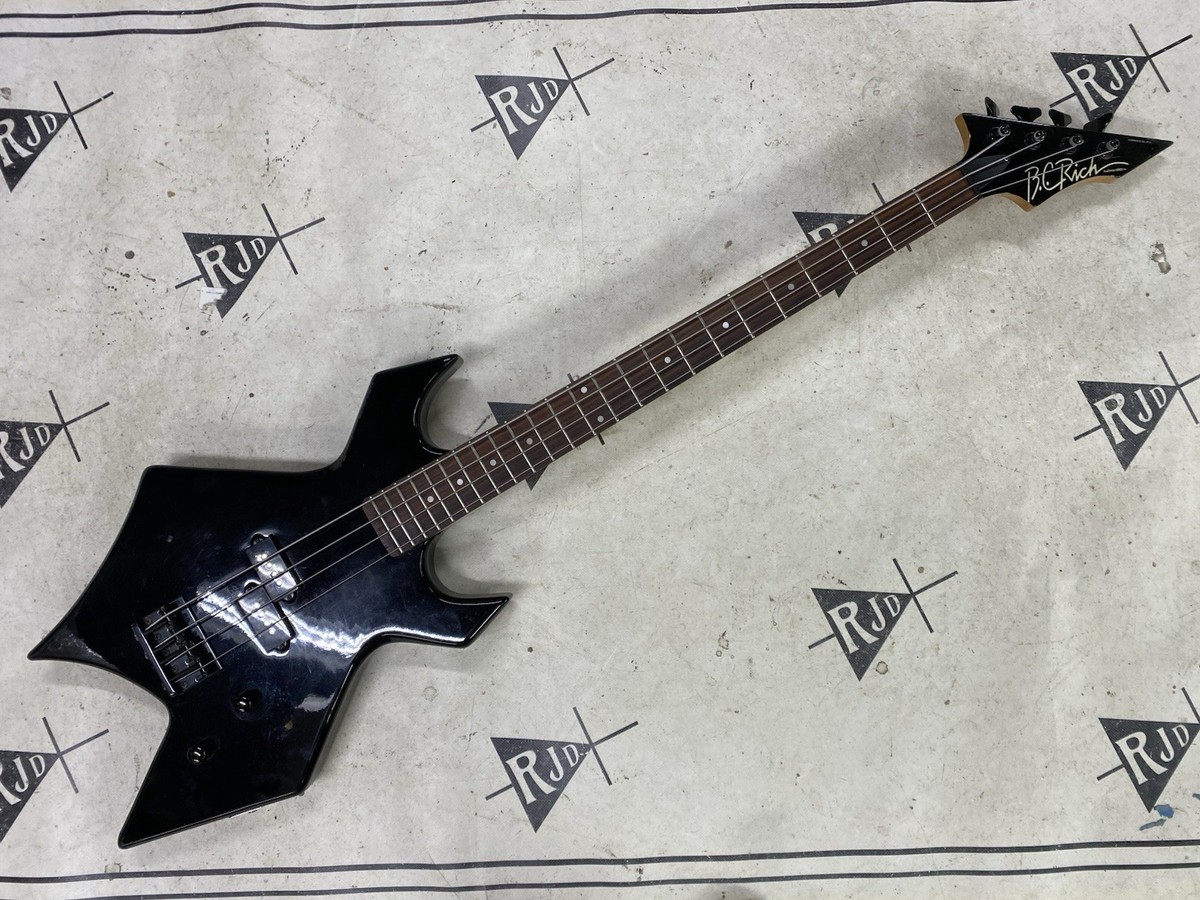 80's BC Rich Warlock Platinum Series Electric Bass Guitar Black | eBay