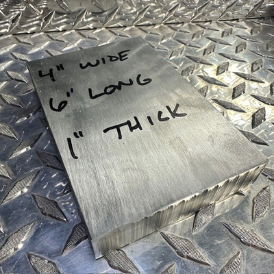 #ad aluminum 1quot; X 4quot; X 6quot; long new 6061 solid plate flat bar stock block #2.5 $33.16