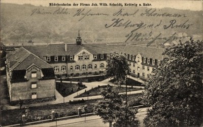 Postcard Kettwig Essen in the Ruhr area, girls' home by Joh. Wilh.... - 4644178
