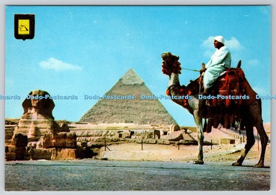 D333984 Gizeh. Die große Sphinx und Kephren Pyramide. Dar El Kitab el Guedid. G.A