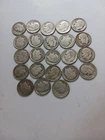 23 Circulated Uncertified Mixed 1940s Roosevelt Dimes 90% Silver Estate Find S14