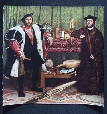 The Ambassadors   Hans Holbein the Younger   National Gallery Vintage Print