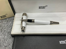 Montblanc JFK Special Edition Rollerball Pen White Silver Luxury New Gift Box