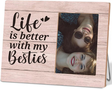 Friends Gifts Picture Frame,Bestie Gifts for Women,Life Is Better with My Bestie