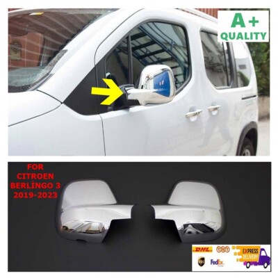 For Citroen Berlingo 3 Chrome Mirror Cover 2 Pcs. Abs. Between 2019-2023 Models