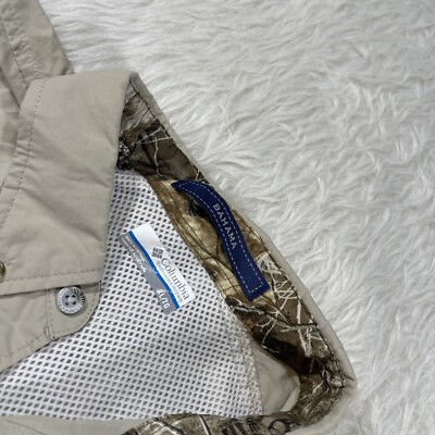 Chemise Columbia Bahama II – Homme XL – Beige – Pêche Randonnée – Occasion