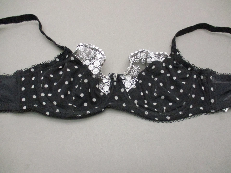 Sujetador 34C Felina para mujer negro con aros sin forro Sweet Revenge cobertura completa 4B Foto 2 de 4