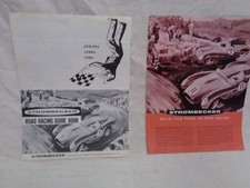 strombecker slot cars 1961 1964 2 Instruction sheet and Ad flyer sheet Vintage