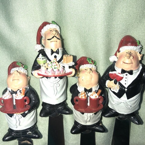 Boston Warehouse Guy Buffet WAITER Christmas SPREADER SET 4 Stainless Steel 🧡 - Picture 3 of 11