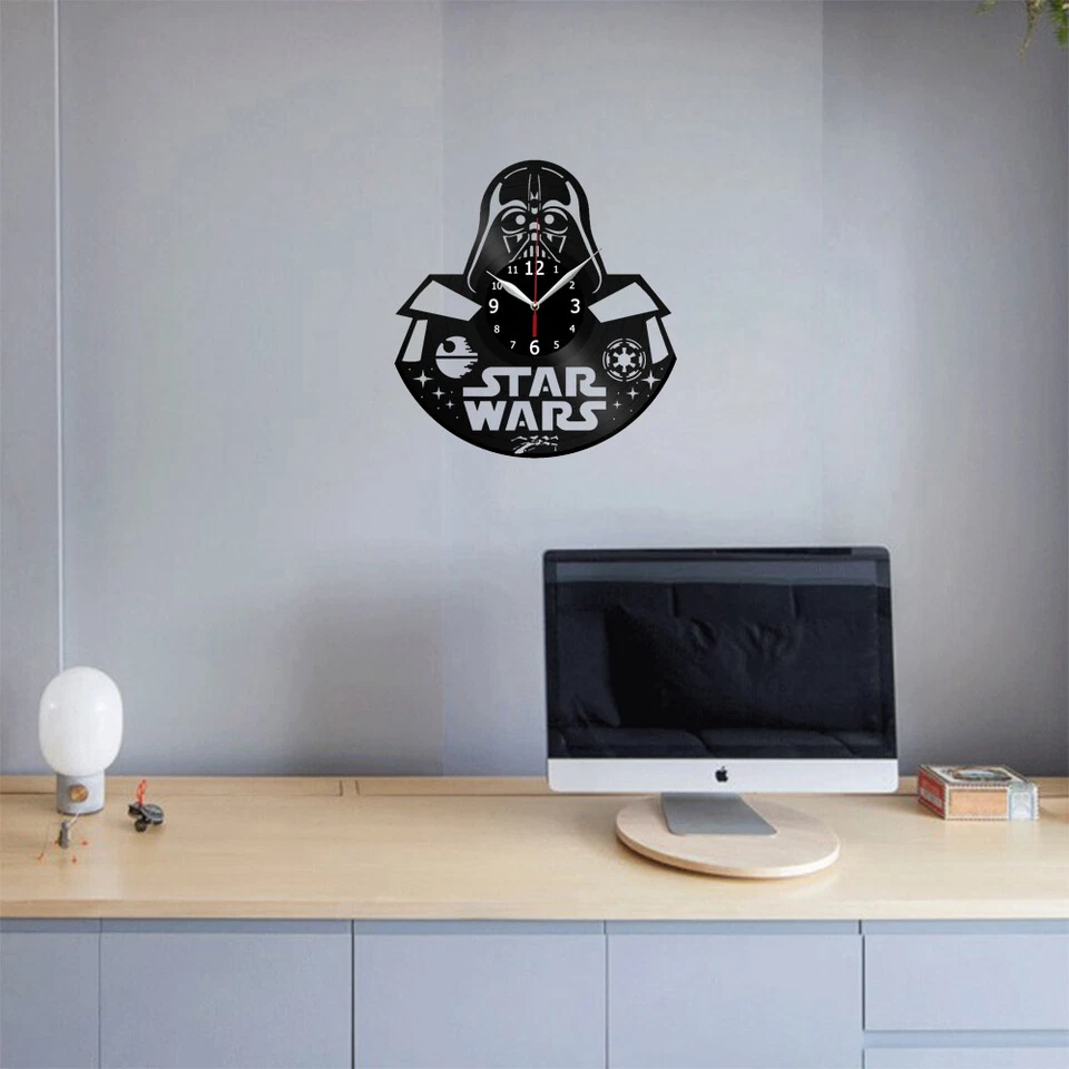 DARTH VADER Vinyl Record Wall Clock Decor Handmade 133 - Image 2 of 4