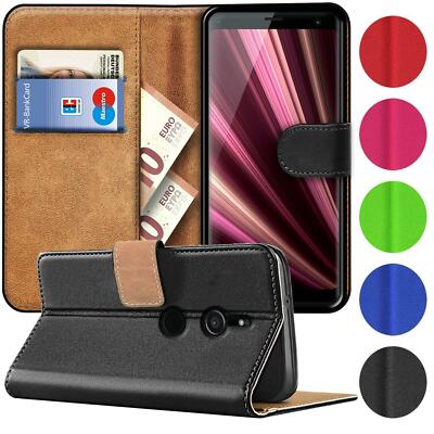 Book Case für Sony Xperia XZ3 Hülle Tasche Flip Cover Handy Schutz Hülle