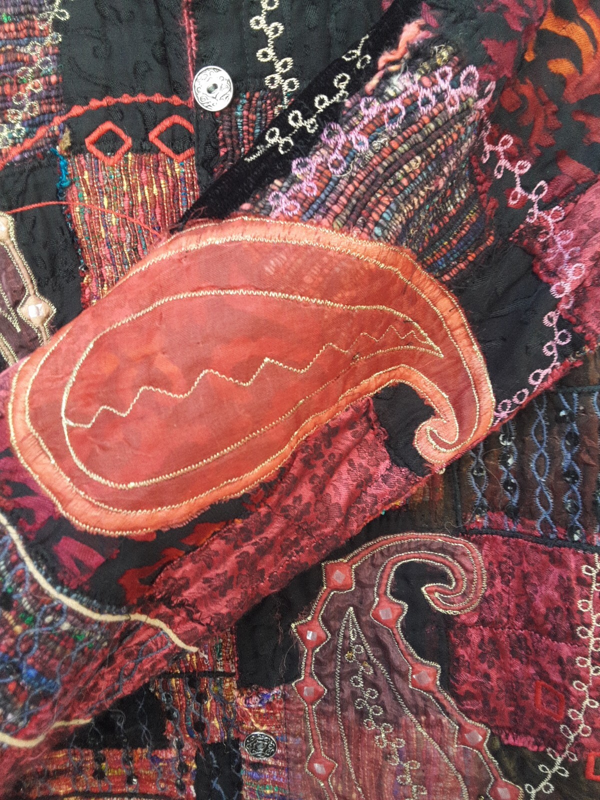 Chicos Design Boho, Tapestry, Patchwork Embroider… - image 10