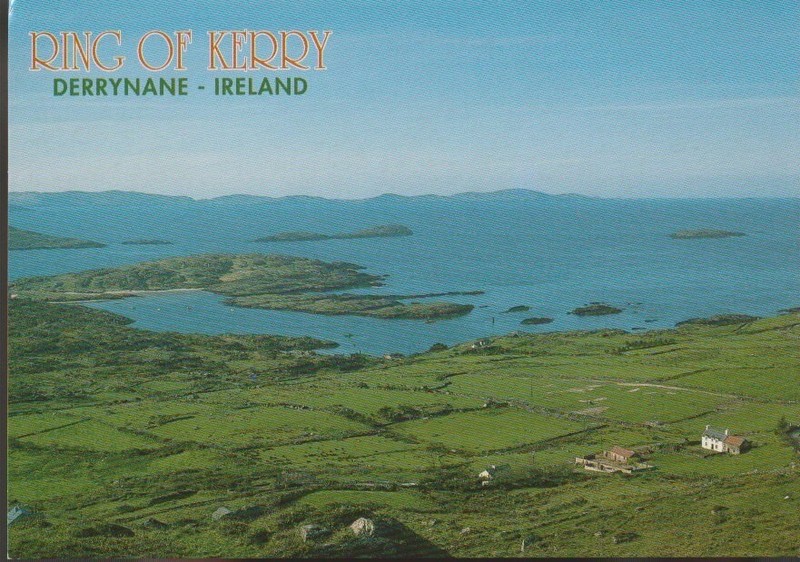 Vintage Unposted Postcard "Ring of Kerry-Derrynane" Ireland