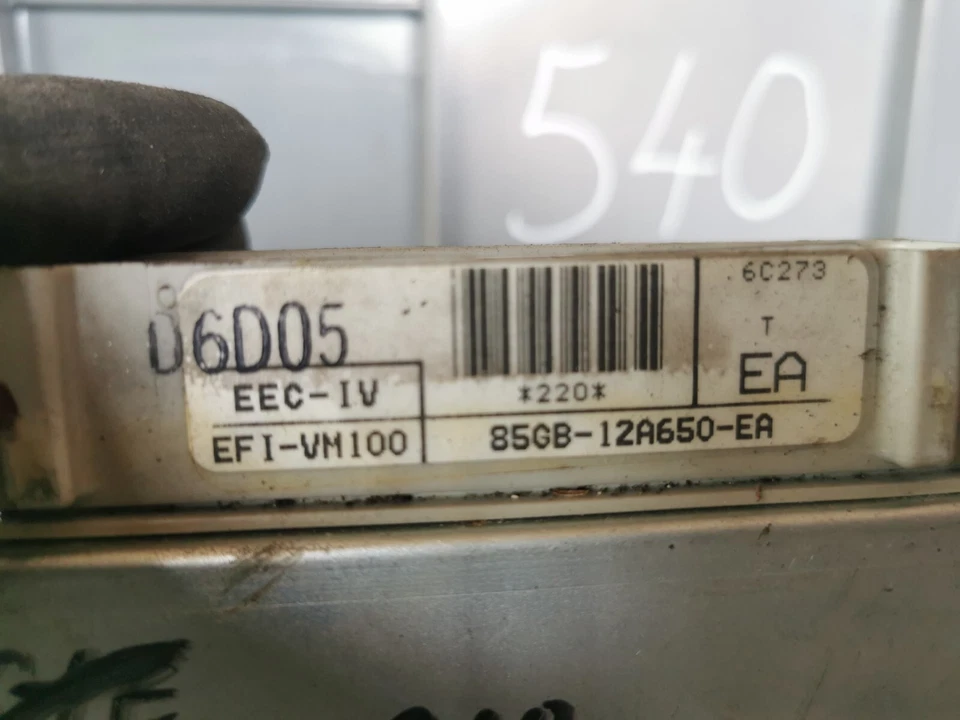 Centralina Motore Ford Scorpio I (GAE, GGE) 2.0i 85GB-12A650-EA - Immagine 4 di 4