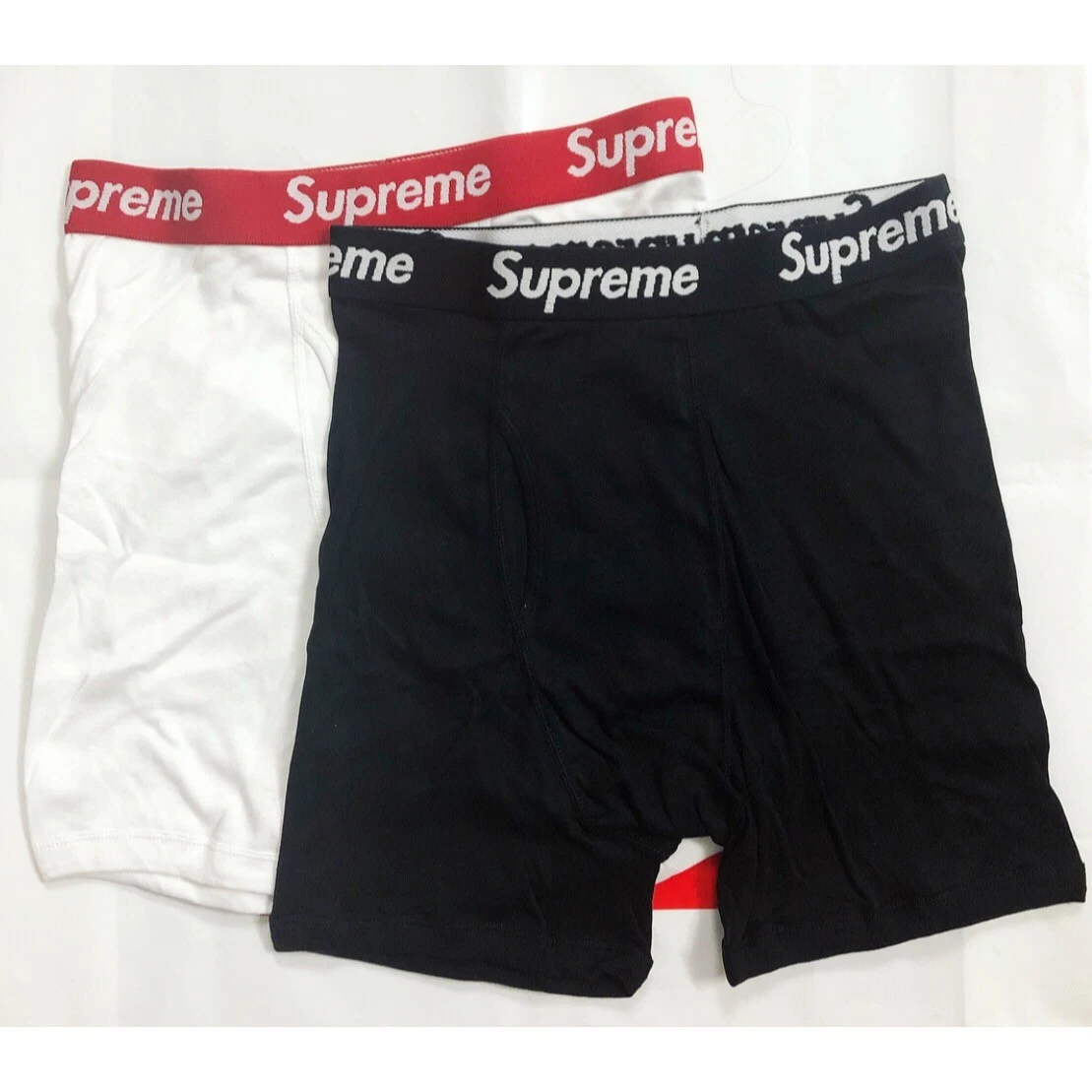 100 % authentiques slips boxer Supreme x Hanes violet jaune bandana (UN BOXER)