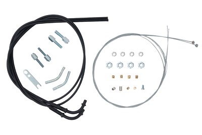 AS3 VENHILL UNIVERSAL TWIN THROTTLE CABLE KIT FOR DOMINO XM2 TWIST GRIP BLACK