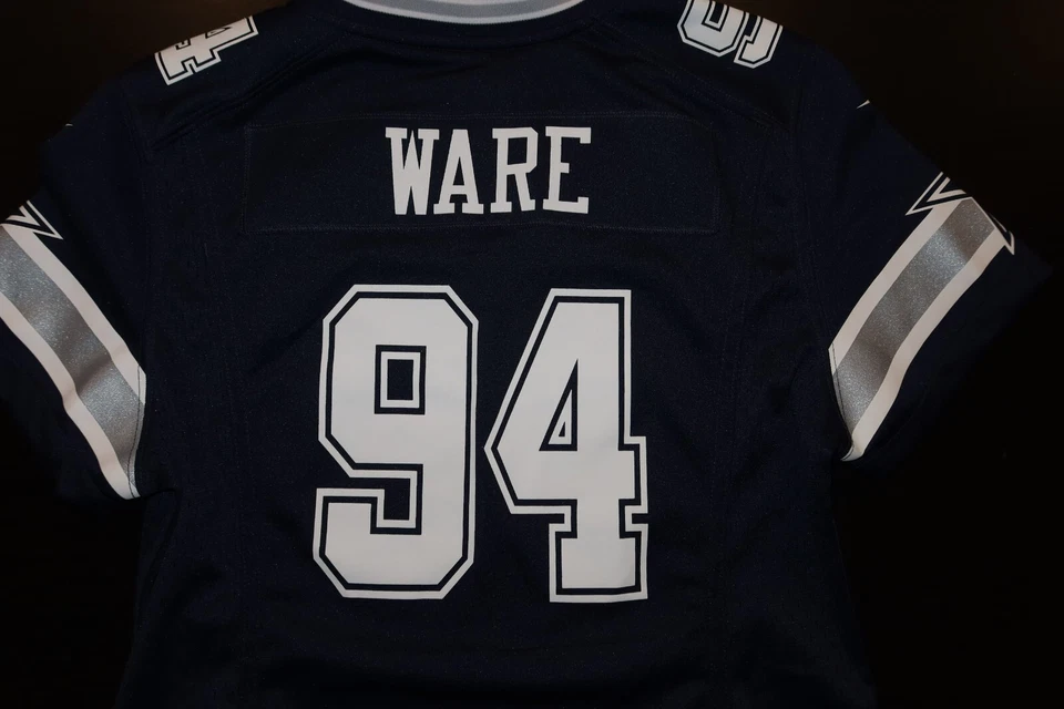 Camiseta de futebol Nike On Field Dallas Cowboys DeMarcus Ware azul feminina tamanho P - Imagem 3 de 4