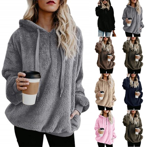 Womens Ladies Warm Teddy Bear Fleece 