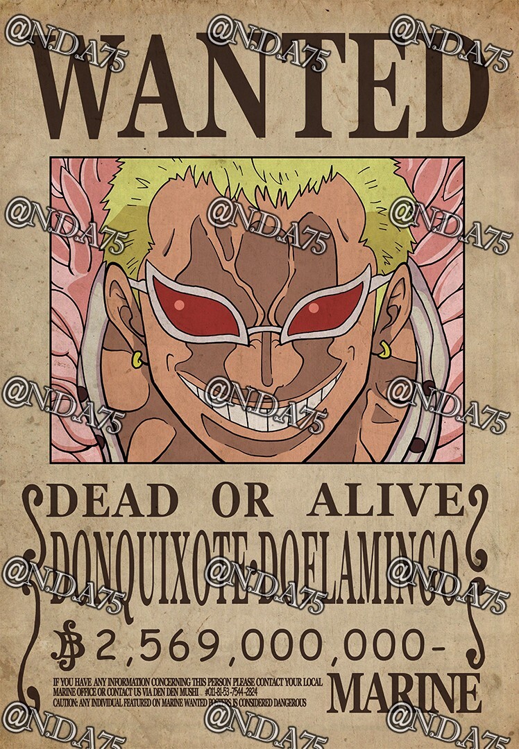 One Piece Wanted Poster - DOFLAMINGO **BUY 2 GET 1 FREE! see