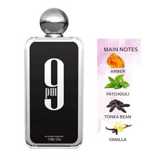 9 pm by Afnan 3.4oz EDP Cologne Parfum for Men Long-lasting Fragrance Daily Wear