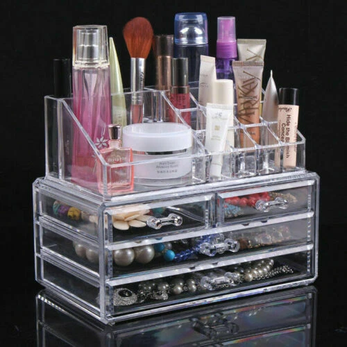 ORGANIZZATORE PORTATRUCCO COSMETICI BOX TRUCCO PORTA TRUCCHI ROSSETTI MAKE UP - Immagine 4 di 4