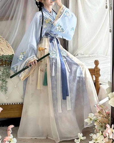 Women Ancient Chinese Traditional Hanfu Cosplay Costume Summer Hanfu Dress - 第 4/13 張圖片