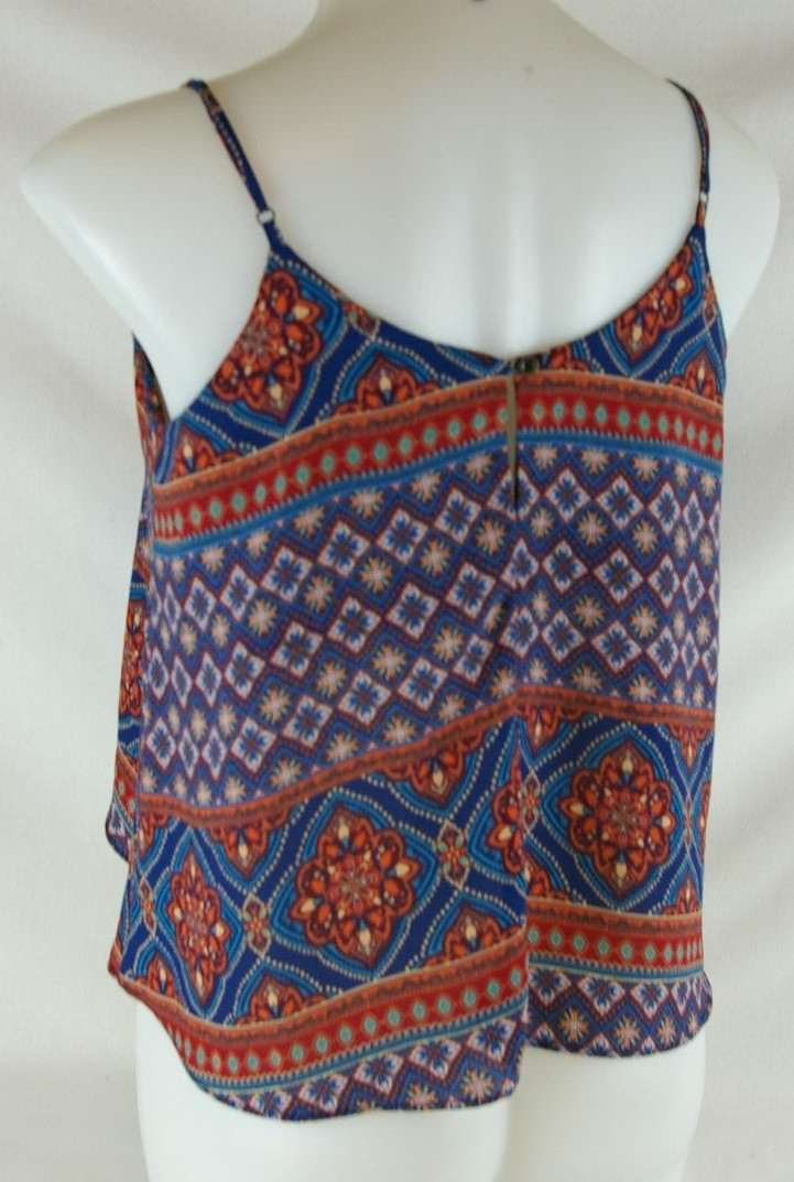 Forever 21 Adj. Spaghetti Strap Multi- Colored Cr… - image 4