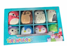 Squishmallow 5th Anniversary Gift Set Collector’s Edition Box 8 Mini Plush
