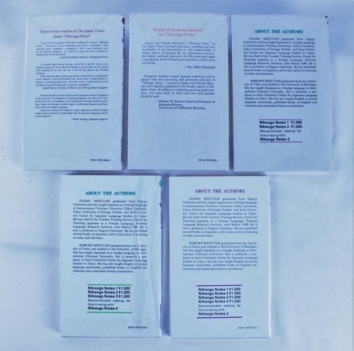 Set of ''NIHONGO NOTES 1-5'' by Osamu & Nobuko Mizutani *RARE* (Aussie Seller) - Picture 3 of 6