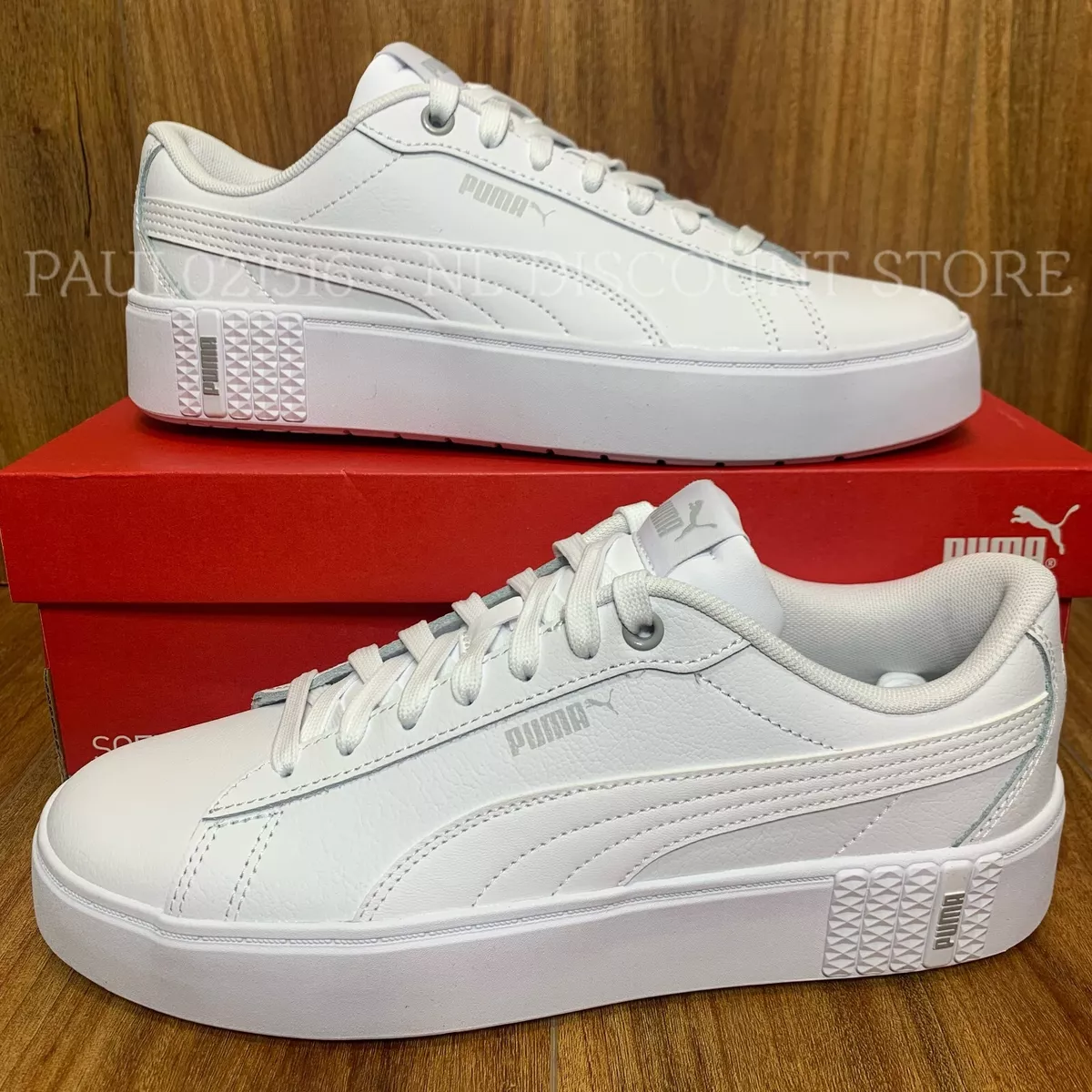 Buy Puma Basket Heart Patent Women's White Sneakers - 8 Online