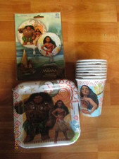 Moana 3pc Lot 2016 Birthday Multi-color Party Supplies NOS