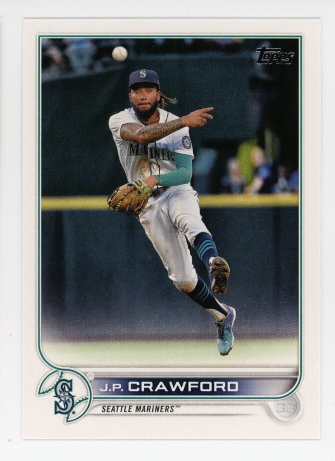 2022 Topps Series 2 628 J.P. Crawford Seattle Mariners BASE BASEBALL