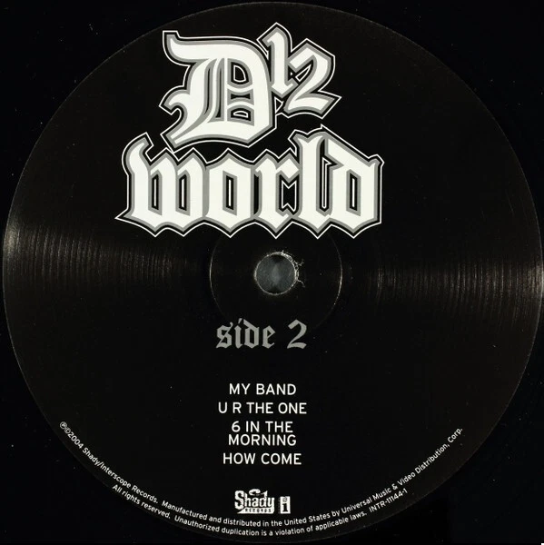 D12 World Vinyl LP Album Record Shady Records 2004 12” Eminem Slim Shady - Image 2 of 4