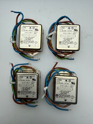 4 Stck. Corcom Netzfilter  1VR3 - unbenutzt plus 1 Schaffner-Filter